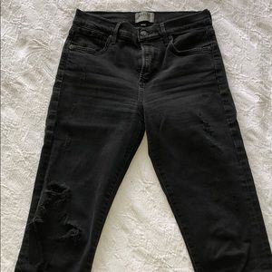 Agolde black crop jeans